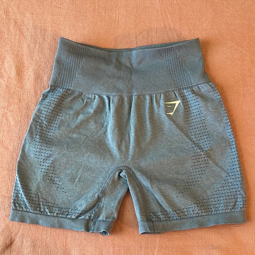 Dusty Blue Vital Seamless Gymshark Shorts